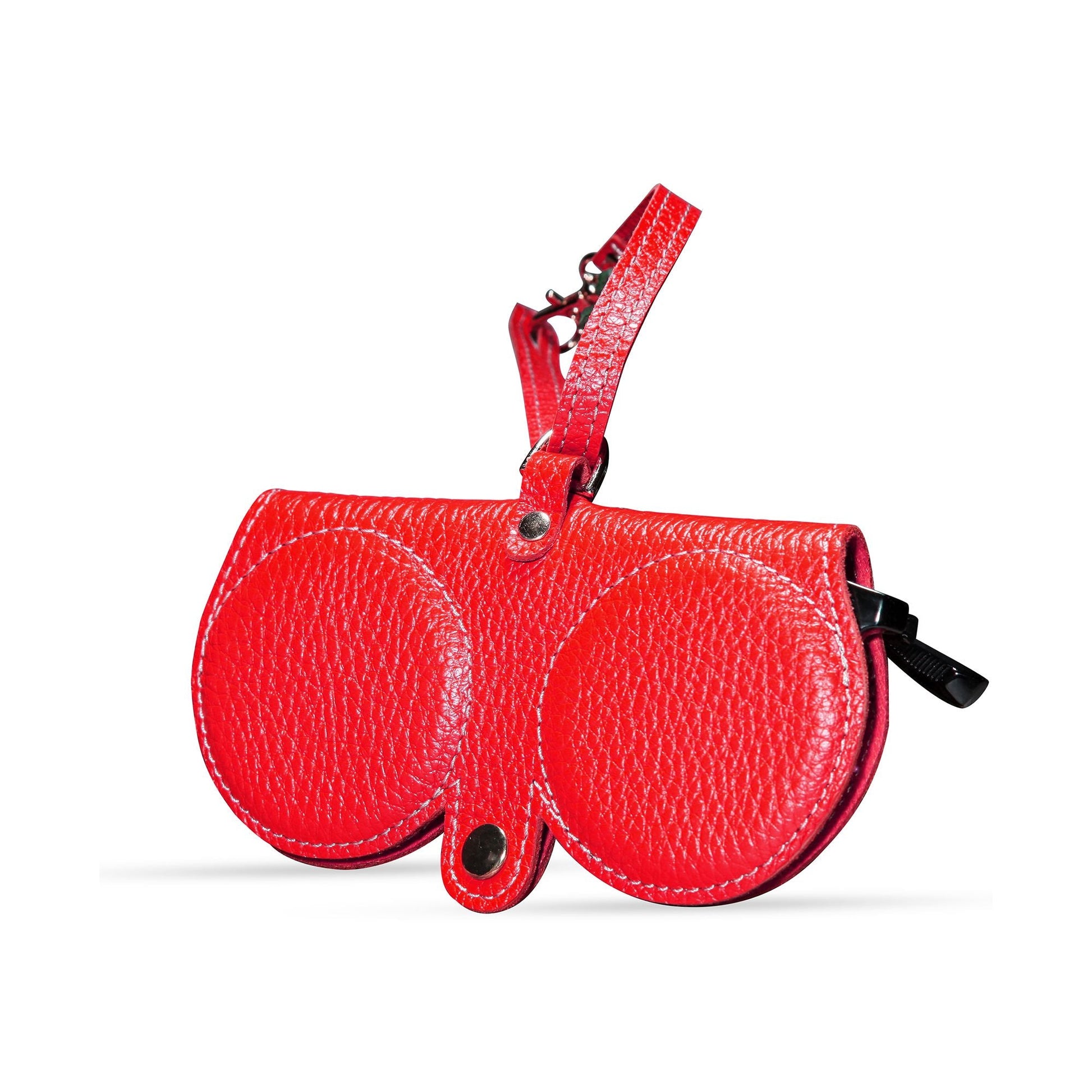 Genuine Leatherr Eyewear Case Red - Gio Mia by Feray