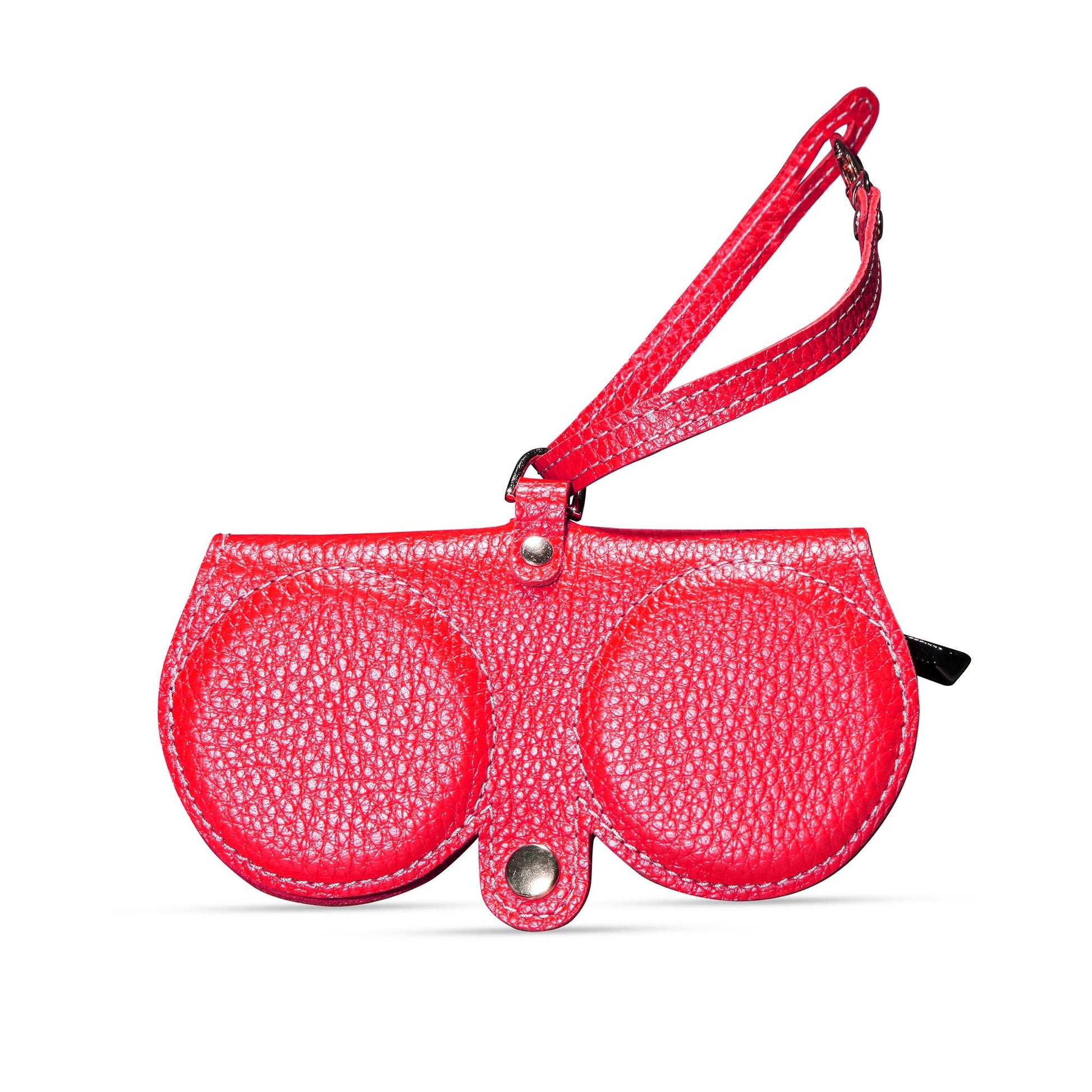 Genuine Leatherr Eyewear Case Red - Gio Mia by Feray